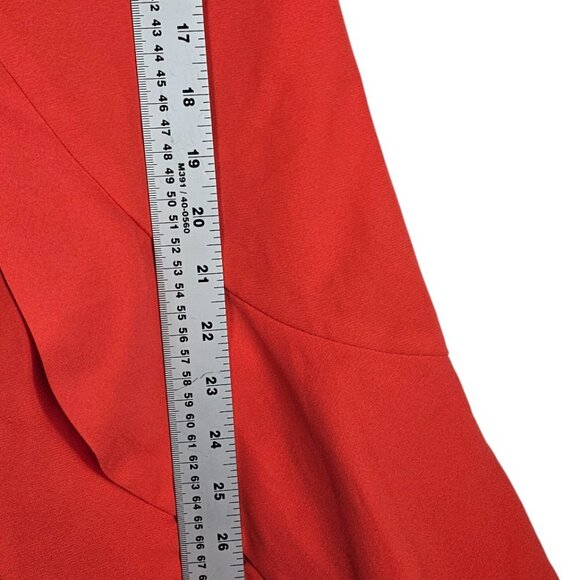 🛍️ Coral Red Ruffle Romper - Women's Small - Picture 2 of 6